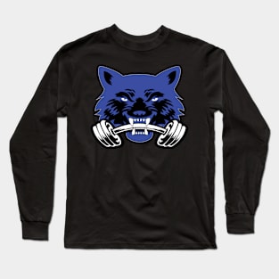 Wolf sport and fitness lovely blend drawing cute cool colorful Long Sleeve T-Shirt